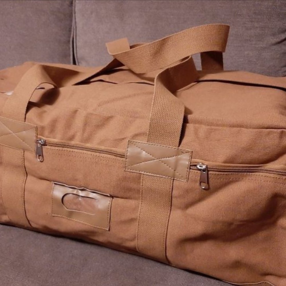 Rothco Canvas Israeli-Type Duffel Bag, Coyote Brown